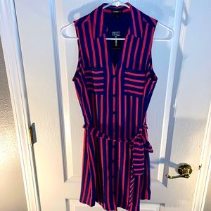 Express Pink/Navy Stripes Size XS